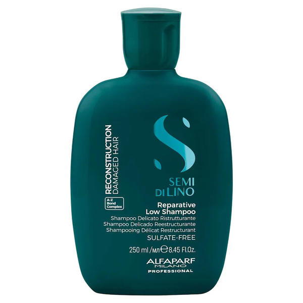  Alfaparf Milano - Semi Di Lino Reconstruction Reparative Low Shampoo 250 Ml - Shampoo Delicato Ristrutturante Per Capelli Danneggiati Unisex 