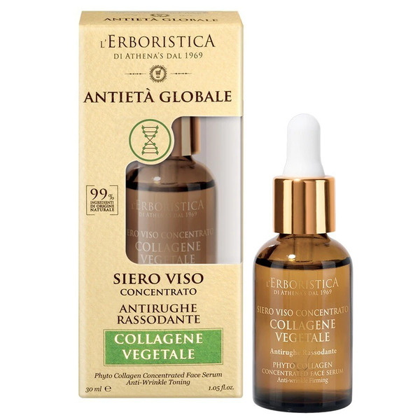  Athena's - L' Erboristica Siero Viso Concentrato Antirughe Rassodante - Collagene Vegetale Siero Antirughe 30 Ml Female 