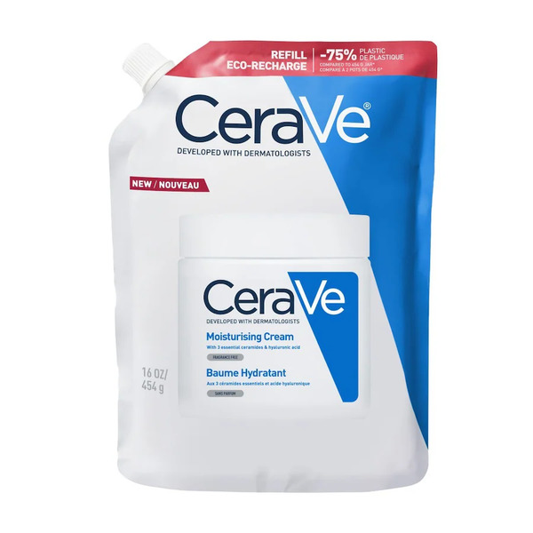  Cerave - Crema Idratante, Per Pelli Da Secche A Molto Secche Per Il Corpo E Il Viso Crema Corpo 454 G Unisex 