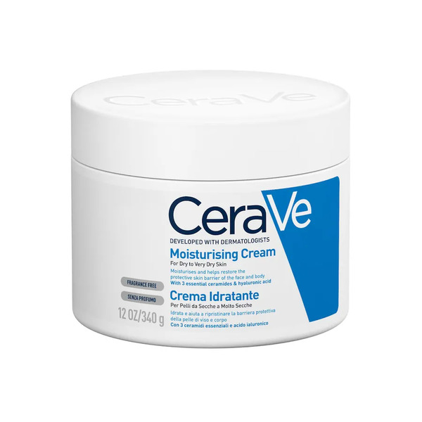  Cerave - Crema Idratante, Per Pelli Da Secche A Molto Secche Per Il Corpo E Il Viso Crema Corpo 330 Ml Unisex 