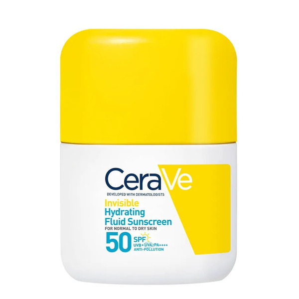  Cerave - Fluido Protezione Solare Idratante Invisibile Spf50, Protezione Alta, Texture Leggera Invisibile Sulla Pelle Crema Solare 50 Ml Unisex 