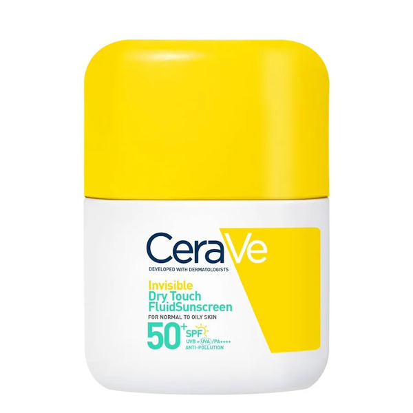  Cerave - Fluido Protezione Solare Oil Control Invisibile Spf50+, Protezione Molto Alta, Texture Leggera, Opacizzante Crema Solare 50 Ml Unisex 