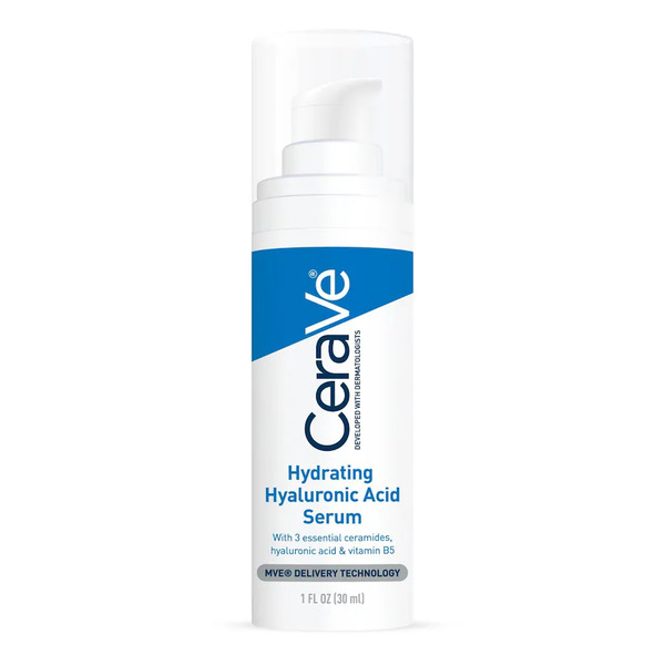  Cerave - Siero Idratante Viso Con Acido Ialuronico, Siero Gel Idratante In Crema Con 3 Ceramidi Essenziali Siero Acido Ialuronico 30 Ml Unisex 