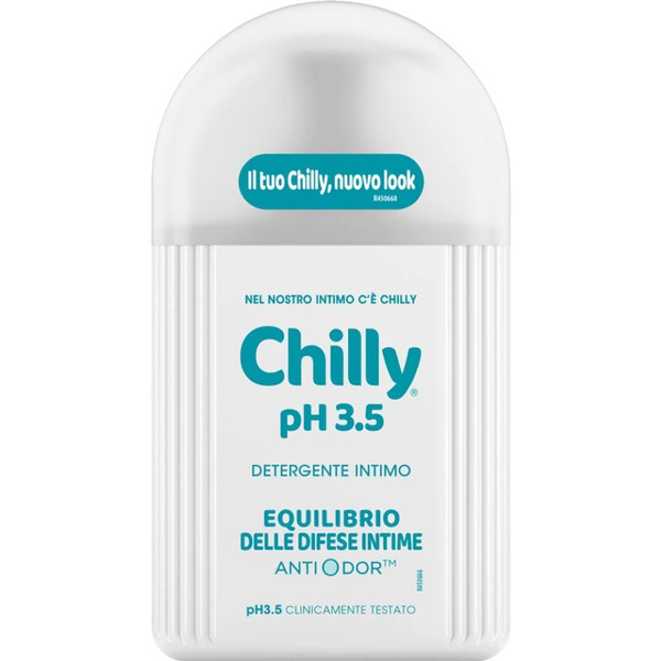 Chilly - Intimo Detergente Ph 3,5 Equilibrio Delle Difese Intime Antiodor Cura Dell'intimità 200 Ml Unisex 
