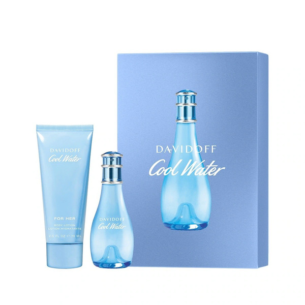  Davidoff - Cool Water Woman Eau De Toilette 30ml + Bodylotion 75ml Cofanetti Per Lei 1 Pieces Female 