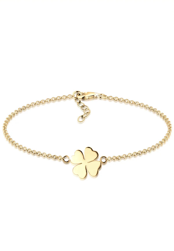  Elli - Quadrifoglio Simbolo Talismano Regolabiled In Argento Sterling 925 Bracciali E Braccialetti 1 Pieces Female 