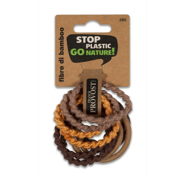  Frank Provost - Linea Plastic Free Plastic Free - Elastici Assortiti Bamboo 10pz Elastici 1 Pieces Female 