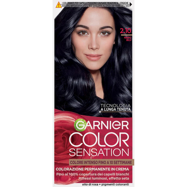  Garnier - Color Sensation Colorazione Permanente Fino A 10 Settimane Di Colore Intenso Riflessante 1 Pieces Nero Unisex 