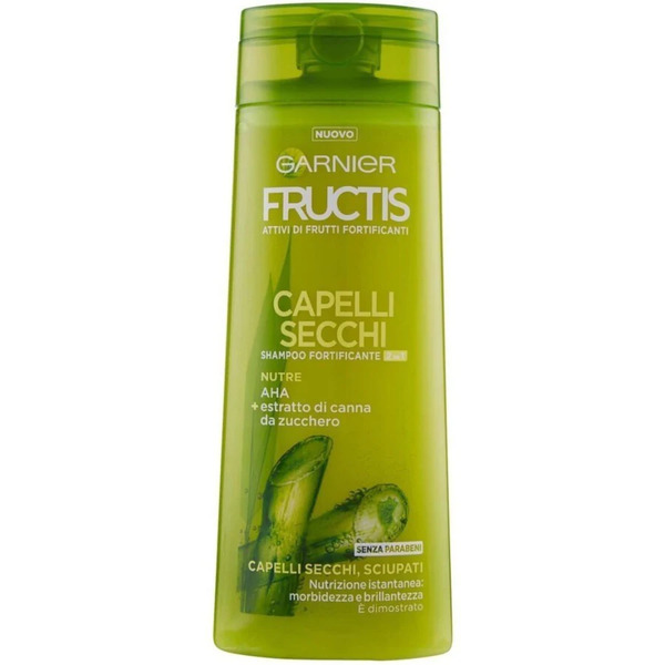  Garnier - Fructis Capelli Secchi & Sciupati 2in1, Capelli Nutriti E Brillanti, 250 Ml Shampoo Unisex 