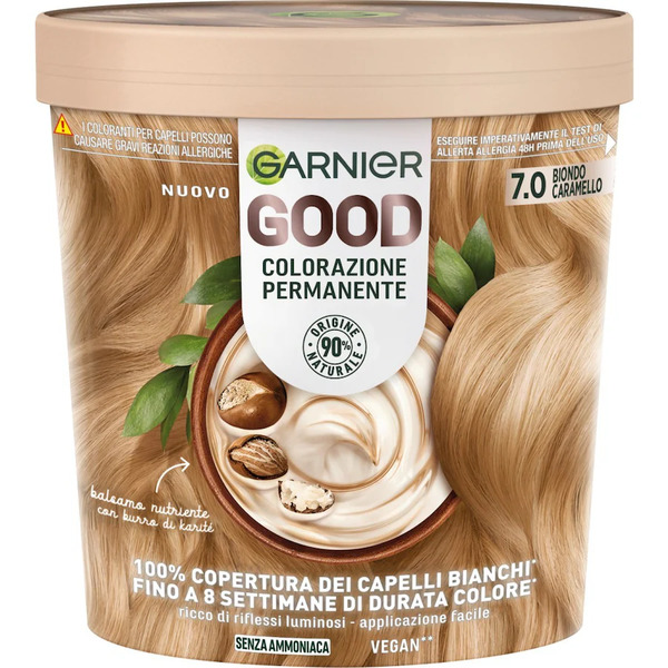  Garnier - Garnier Good 3.0 Castano Cioccolato Fondente, Colorazione Permanente Senza Ammoniaca, 90% Di Origine Naturale Tinta 160 G Marrone Female 