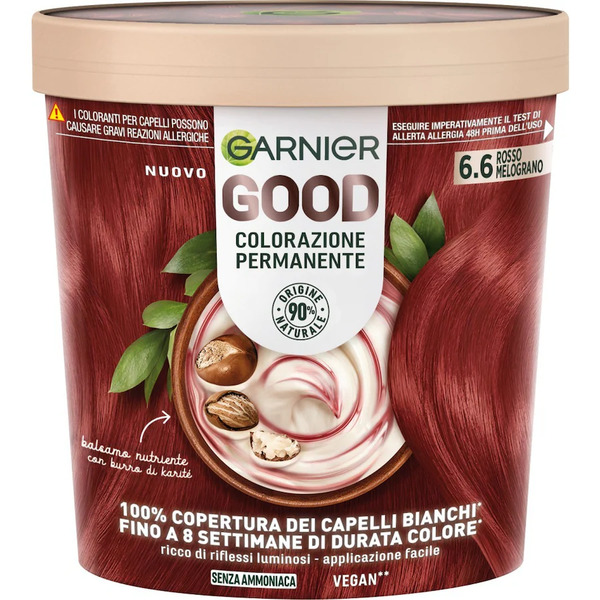  Garnier - Garnier Good 3.0 Castano Cioccolato Fondente, Colorazione Permanente Senza Ammoniaca, 90% Di Origine Naturale Tinta 160 G Marrone Female 