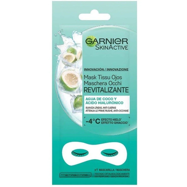  Garnier - Skinactive, Arricchita Con Acqua Di Cocco E Acido Ialuronico Maschere Occhi & Labbra 1 Pieces Female 