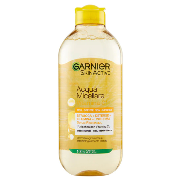  Garnier - Tutto In 1, Con Vitamina C, Per Pelli Non Uniformi, Senza Risciacquo Acqua Micellare 400 Ml Unisex 