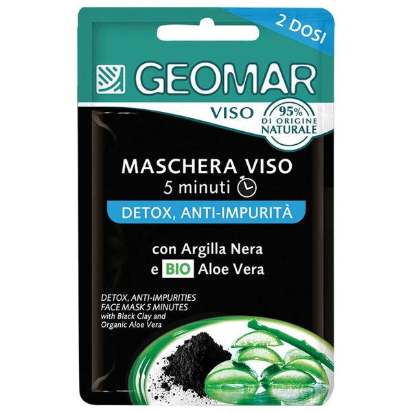  Geomar - Maschera Viso Detox Anti-impurità Maschere Glow 15 Ml Unisex 
