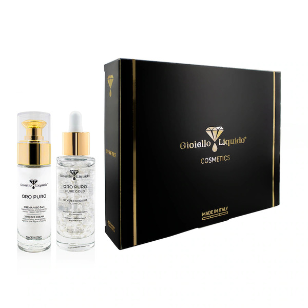  Gioiello Liquido - Cofanetto Regalo Elasticizzante: Crema Viso E Olio Viso Set Cura Del Viso 2 Pieces Unisex 