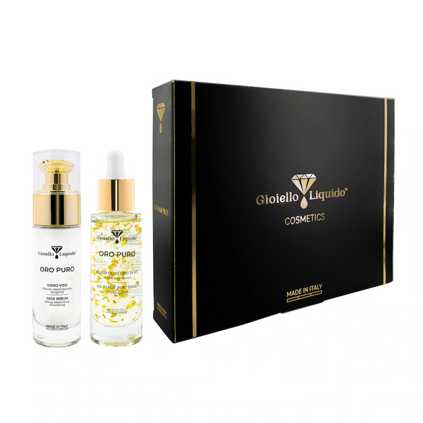  Gioiello Liquido - Cofanetto Regalo Golden Glow: Siero Viso E Olio Viso Set Cura Del Viso 2 Pieces Unisex 