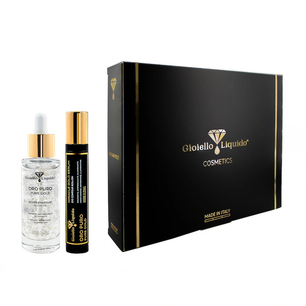  Gioiello Liquido - Cofanetto Regalo Risveglio Radiante: Olio Viso E Contorno Occhi Set Cura Del Viso 2 Pieces Unisex 