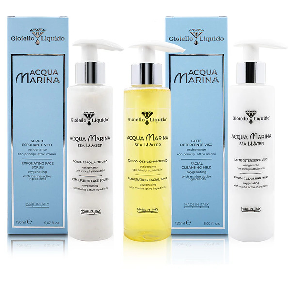  Gioiello Liquido - Set Trattamento Viso: Tonico, Latte Detergente E Scrub Esfoliante Kit Pulizia Viso 1 Pieces Unisex 