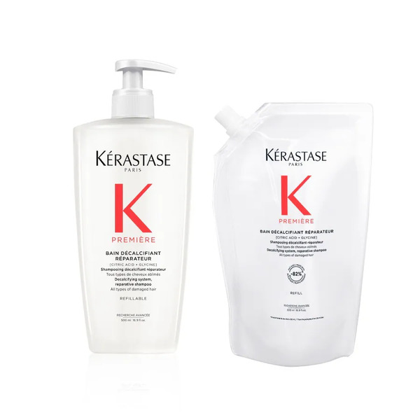  Kérastase - Première Bain Decalcifiant Flacone A Pompa Ricaricabile E Confezione Di Ricarica Shampoo Shampoo 1 Pieces Unisex 