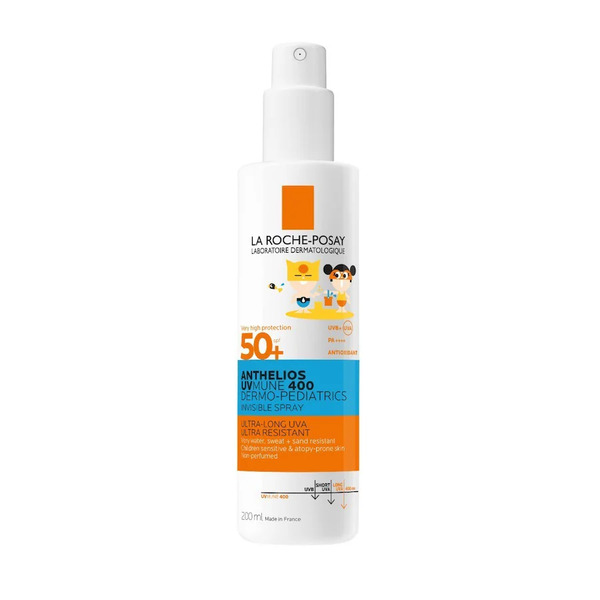  La Roche Posay - Anthelios Spray Invisibile Uvmune 400 Dermo-pediatrics Bambino Spf50+ Protezione Solare Per Bambini 400 Ml Unisex 