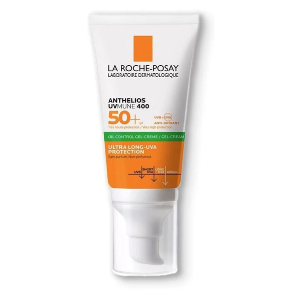  La Roche Posay - Anthelios Uvmune 400 Gel Crema Oil Control Spf 50+ Con Profumo Crema Solare 50 Ml Unisex 
