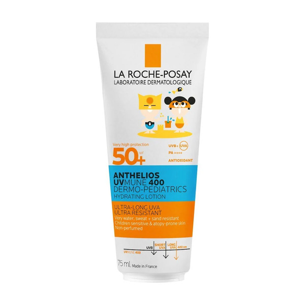  La Roche Posay - Protezione Solare Anthelios Dermo-pediatrics Latte Idratante Spf 50+ Paperpack Protezione Solare Per Bambini 75 Ml Unisex 