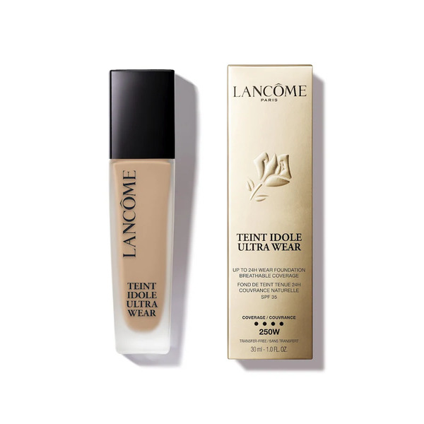  Lancôme - Teint Idole Ultra Wear Fondotinta Liquido Dalla Coprenza Leggera, Tenuta 24h, Finish Matte Naturale 30 Ml Marrone Chiaro Unisex 