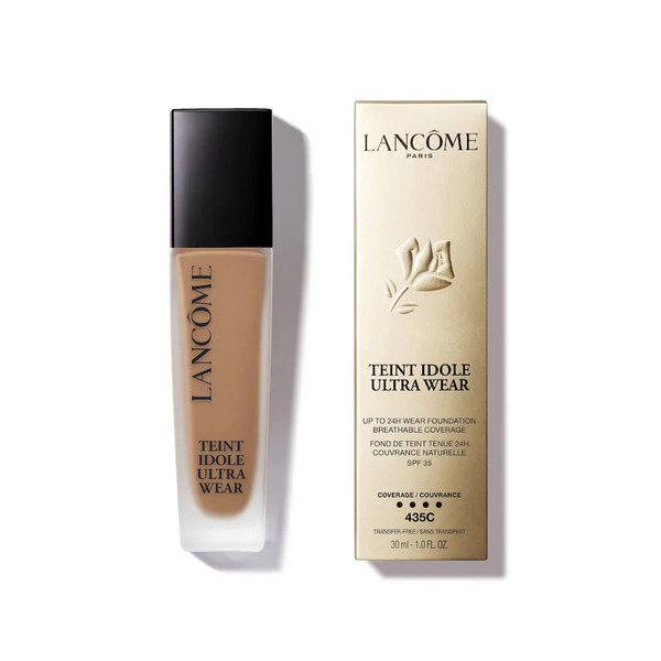  Lancôme - Teint Idole Ultra Wear Fondotinta Liquido Dalla Coprenza Leggera, Tenuta 24h, Finish Matte Naturale 30 Ml Marrone Chiaro Unisex 