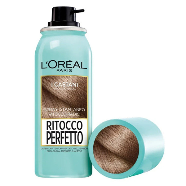  L'oréal Paris - Botanicals Ritocco Perfetto, Colorazione Ricrescita, Copre I Capelli Bianchi E Dura 1 Shampoo, Castano Dorato, Riflessante 75 Ml Marrone Unisex 