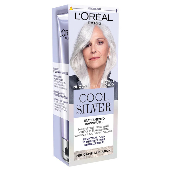  L'oréal Paris - Cool Silver Bianco Puro Trattamento Ravvivante, Per Capelli Bianchi Shampoo 114 Ml Unisex 