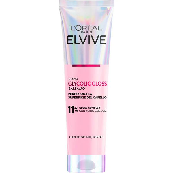  L'oréal Paris - Elvive Glycolic Gloss Balsamo Con Acido Glicolico Per Capelli Spenti E Porosi, Perfeziona La Superficie Del Capello 100 Ml Female 