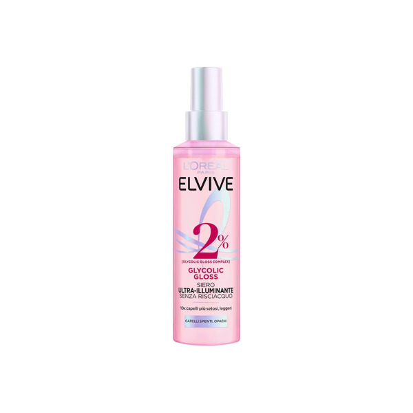  L'oréal Paris - Elvive Glycolic Gloss Siero Spray Ultra Illuminante Senza Risciacquo Lacca 150 Ml Unisex 