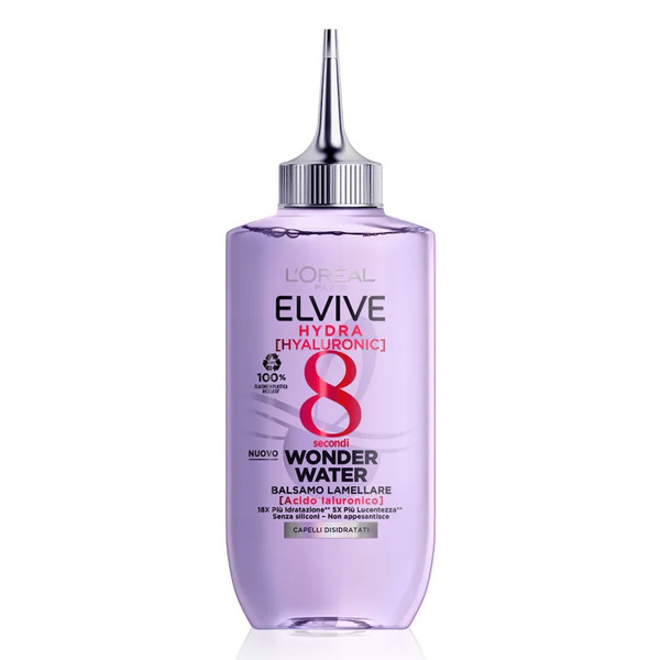  L'oréal Paris - Elvive Hydra Hyaluronic Wonder Water Balsamo Lamellare Con Acido Ialuronico Trattamenti E Maschere Per Cuoio Capelluto 200 Ml Unisex 
