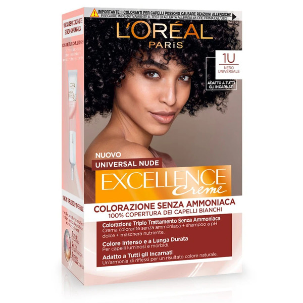  L'oréal Paris - L’oréal Paris Colorazione Permanente Excellence Universal Nude, Senza Ammoniaca, Con Riflesso Universale, Adatto A Tutti Gli Incarnati, Colore Intenso A Lunga Tenuta, Riflessante 172 Ml Female 