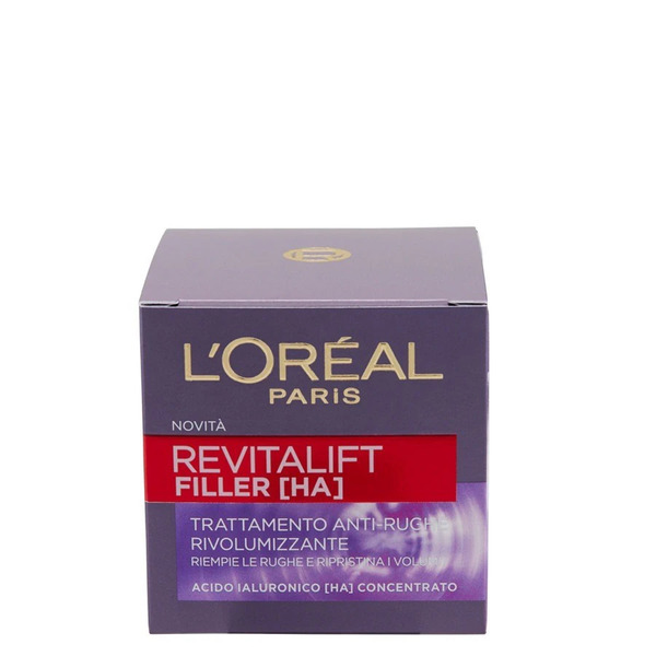  L'oréal Paris - Revitalift Filler, Azione Antirughe Rivolumizzante Con Acido Ialuronico Concentrato, Crema Antirughe 50 Ml Female 