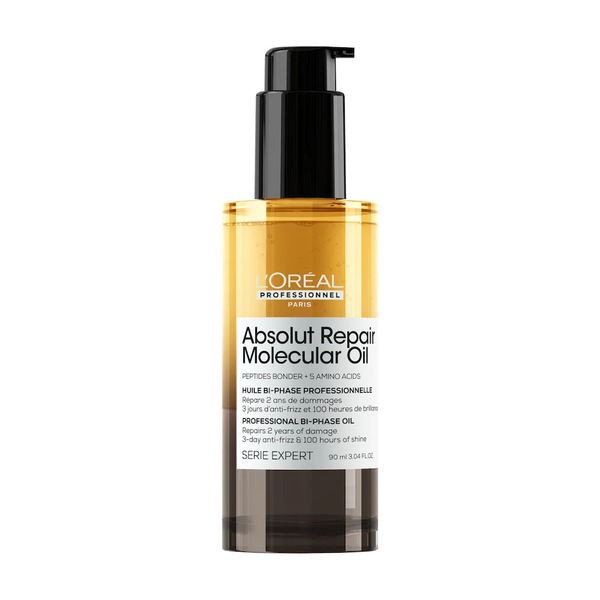  L’oréal Professionnel - Absolut Repair Molecular Olio Bifasico - Per Tutti I Tipi Di Capelli Danneggiati Olio E Siero 90 Ml Unisex 