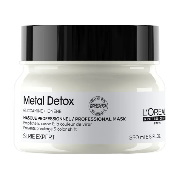  L’oréal Professionnel - Metal Detox Maschera Idratante Per Tutti I Tipi Di Capelli, Rischio Di Rottura Ridotto, Colore Protetto, Capelli Forti E Morbidi Maschere 250 Ml Unisex 