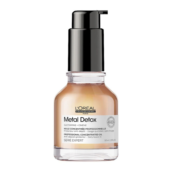  L’oréal Professionnel - Metal Detox Olio Per Capelli Danneggiati Termoprotettore E Ravviva Colore Olio E Siero 50 Ml Unisex 