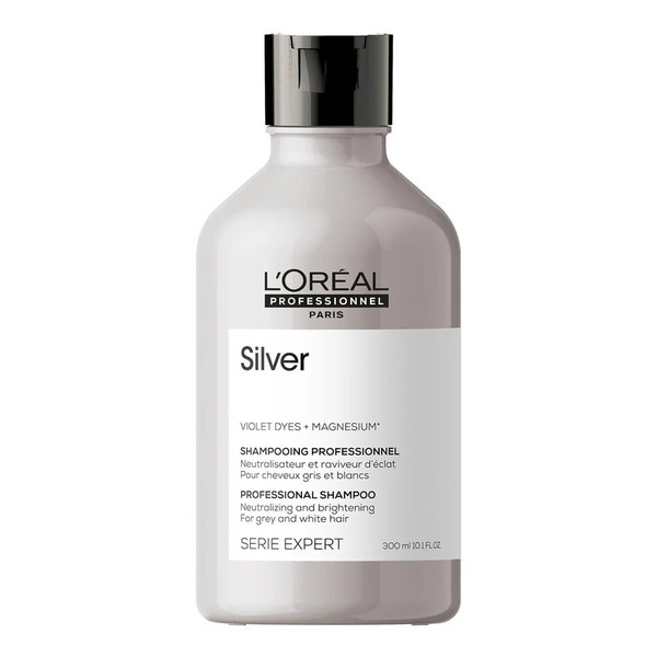  L’oréal Professionnel - Per Capelli Grigi E Silver Silver Shampoo Per Capelli Grigi E Bianchi, Neutralizza I Riflessi Gialli 300 Ml Unisex 