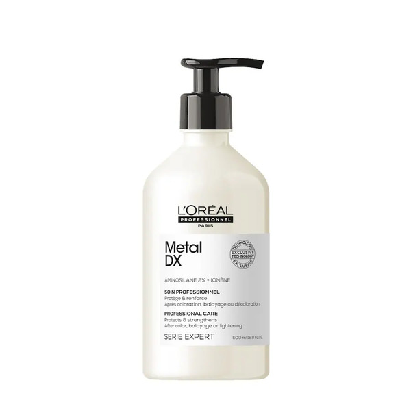  L’oréal Professionnel - Shampoo Per Tutti I Tipi Di Capelli, Rischio Di Rottura Ridotto, Colore Protetto, Capelli Forti E Colore Brillante, Senza Solfati, Metal Detox 500 Ml Unisex 