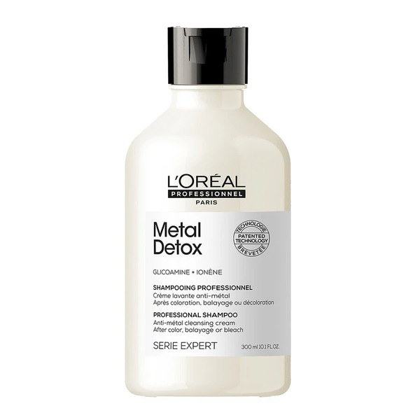  L’oréal Professionnel - Shampoo Per Tutti I Tipi Di Capelli, Rischio Di Rottura Ridotto, Colore Protetto, Capelli Forti E Colore Brillante, Senza Solfati, Metal Detox 300 Ml Unisex 