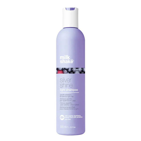  Milk_shake - Silver Shine Shampoo Light, Shampoo Antigiallo Delicato Per Capelli Biondi O Grigi Con Pigmento Viola 300 Ml Unisex 
