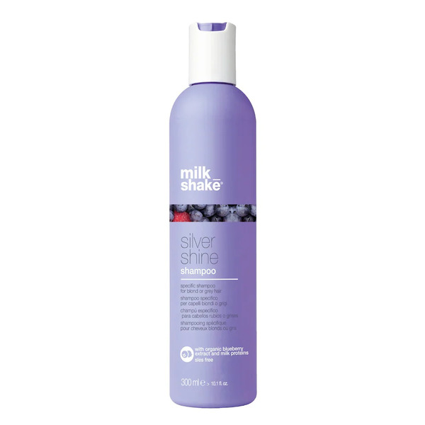  Milk_shake - Silver Shine Shampoo, Shampoo Antigiallo Per Capelli Biondi Naturali, Bianchi O Grigi Con Pigmento Viola 300 Ml Unisex 