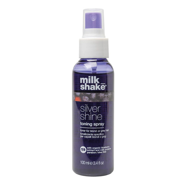  Milk_shake - Silver Shine Toning Spray, Tonalizzante Antigiallo Per Capelli Biondi O Grigi Con Pigmento Viola Lacca 100 Ml Unisex 