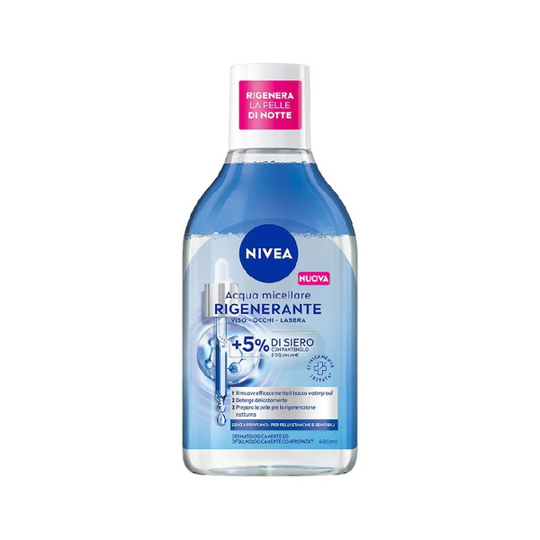  Nivea - Acqua Micellare Rigenerante, Struccante Viso E Occhi Con 5% Siero + Aminoacid Complex Acqua Micellare 400 Ml Female 