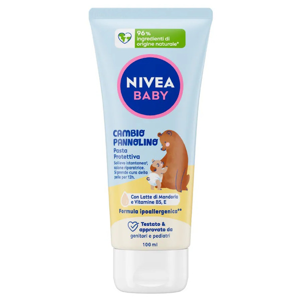  Nivea - Baby Cambio Pannolino Pasta Protettiva , Crema Bambini Per Il Cambio Lenitiva Crema E Olio Neonato 100 Ml Unisex 