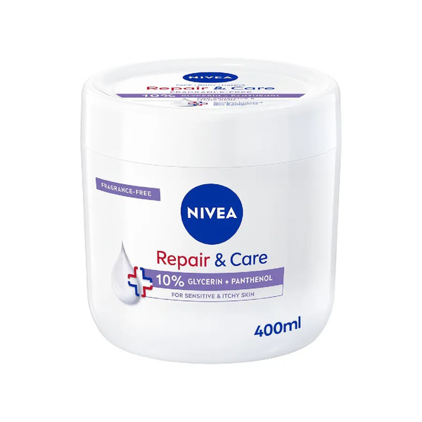  Nivea - Crema Corpo Repair & Care, Crema Multiuso Senza Profumo Per Pelle Sensibile E Irritata Crema Corpo 400 Ml Unisex 