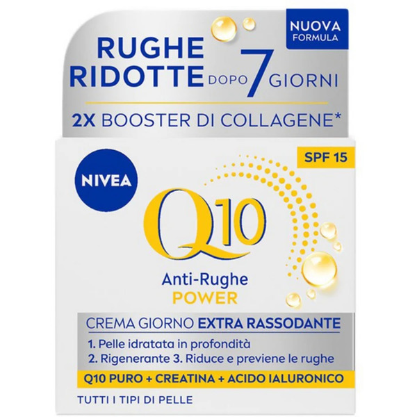  Nivea - Q10 Anti-rughe Power Crema Giorno Extra Rassodante Spf 15 Tutti I Tipi Di Pelle Crema Viso 50 Ml Unisex 