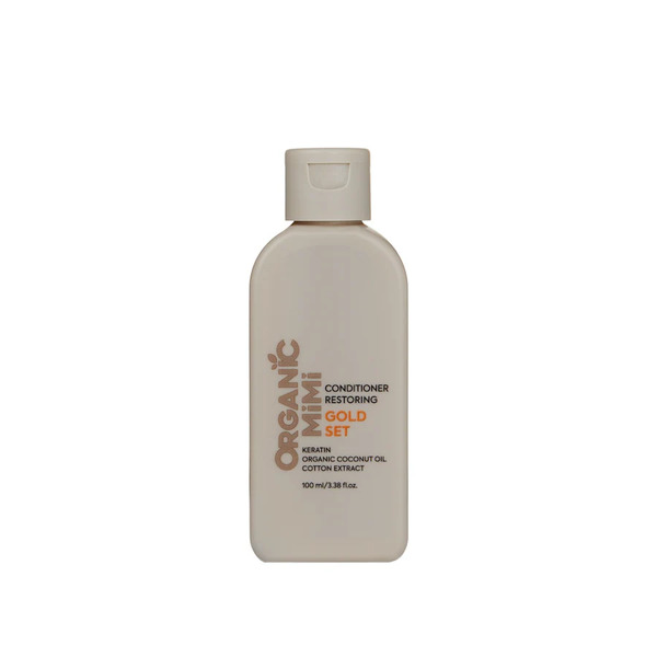  Organic Mimi - Balsamo Ristrutturante Gold Set Olio Di Cocco, Estratto Di Cotone, Cheratina Maschere 100 Ml Unisex 