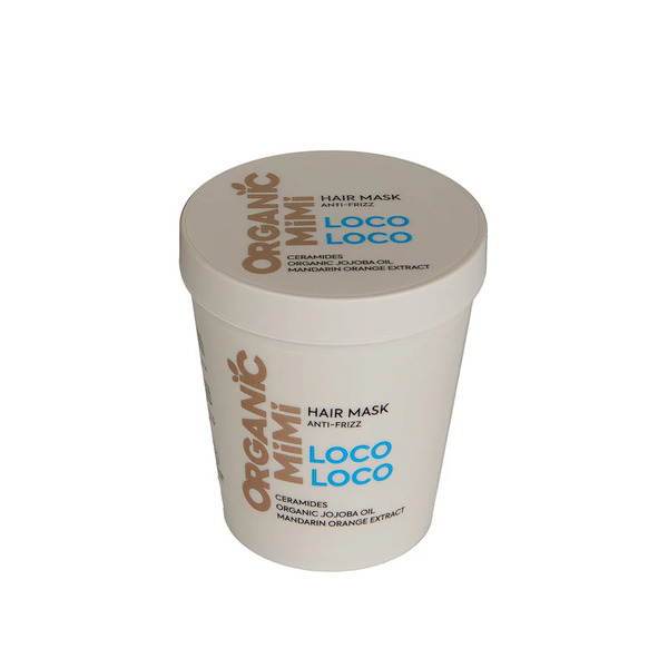  Organic Mimi - Maschera Capelli Anti-crespo Loco Loco Olio Di Jojoba, Estratto Di Arancia E Mandarino, Ceramidi Maschere 200 Ml Unisex 